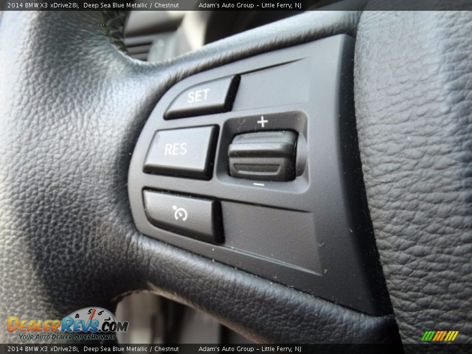 2014 BMW X3 xDrive28i Deep Sea Blue Metallic / Chestnut Photo #23