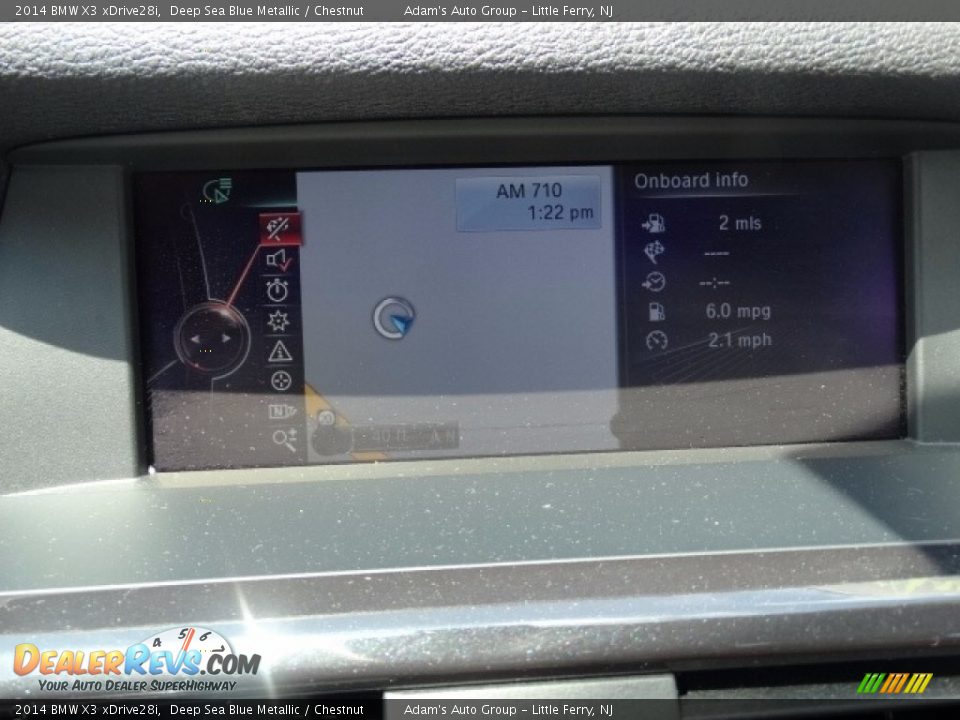 2014 BMW X3 xDrive28i Deep Sea Blue Metallic / Chestnut Photo #26