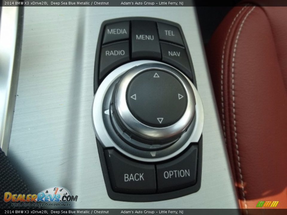 2014 BMW X3 xDrive28i Deep Sea Blue Metallic / Chestnut Photo #30