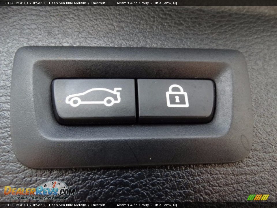 2014 BMW X3 xDrive28i Deep Sea Blue Metallic / Chestnut Photo #35