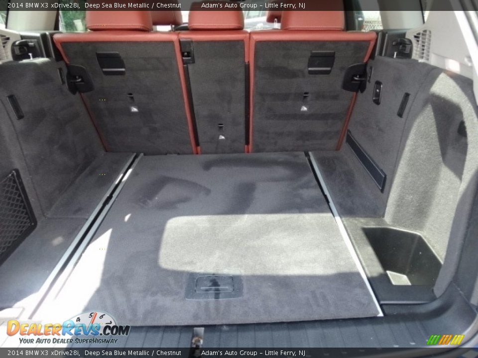 2014 BMW X3 xDrive28i Deep Sea Blue Metallic / Chestnut Photo #36