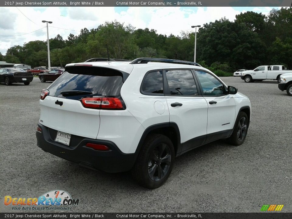 2017 Jeep Cherokee Sport Altitude Bright White / Black Photo #5