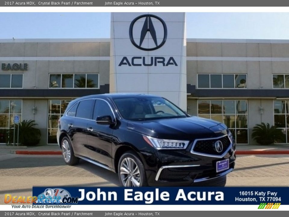 2017 Acura MDX Crystal Black Pearl / Parchment Photo #1