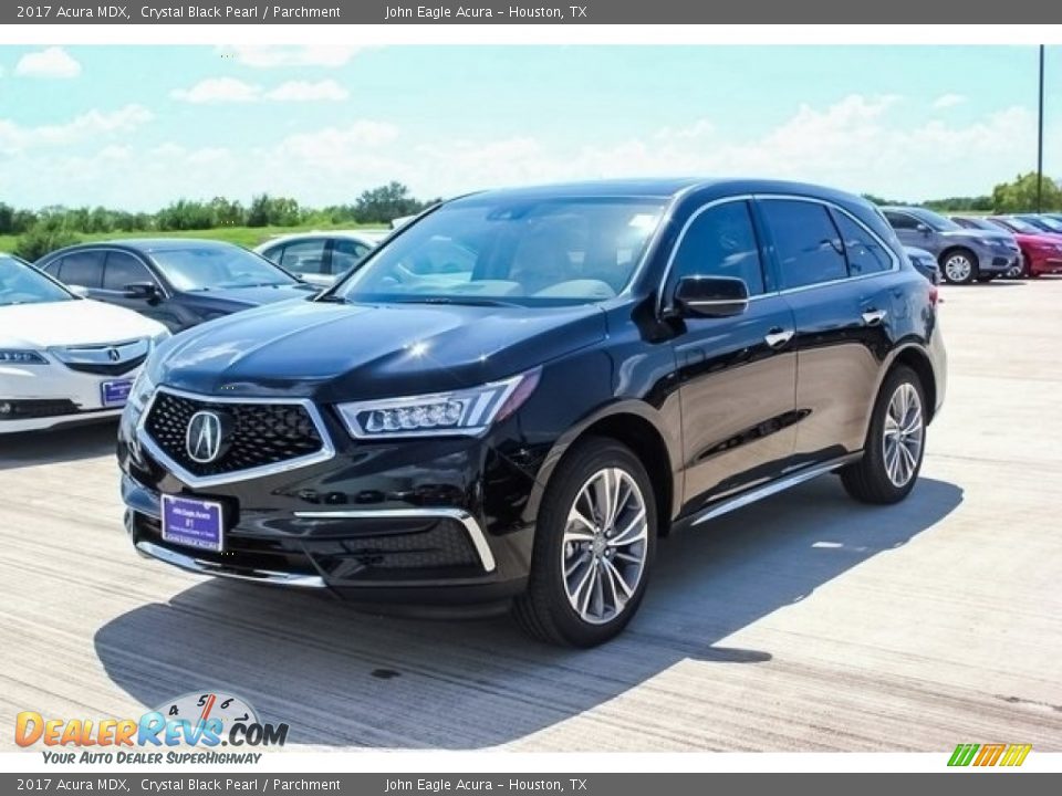 2017 Acura MDX Crystal Black Pearl / Parchment Photo #3