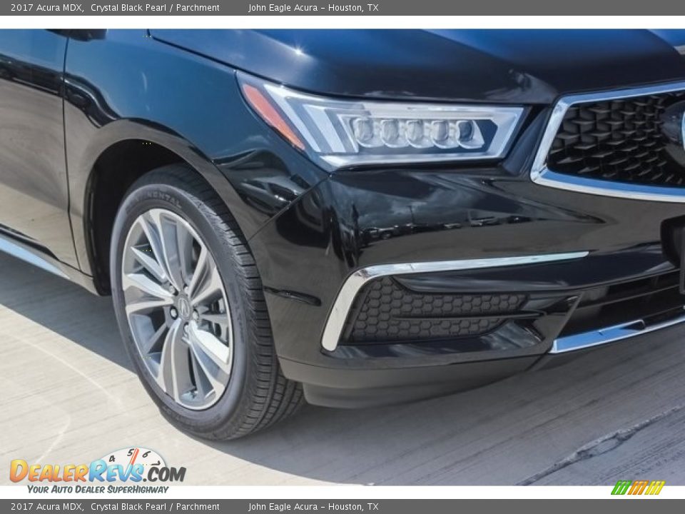 2017 Acura MDX Crystal Black Pearl / Parchment Photo #10