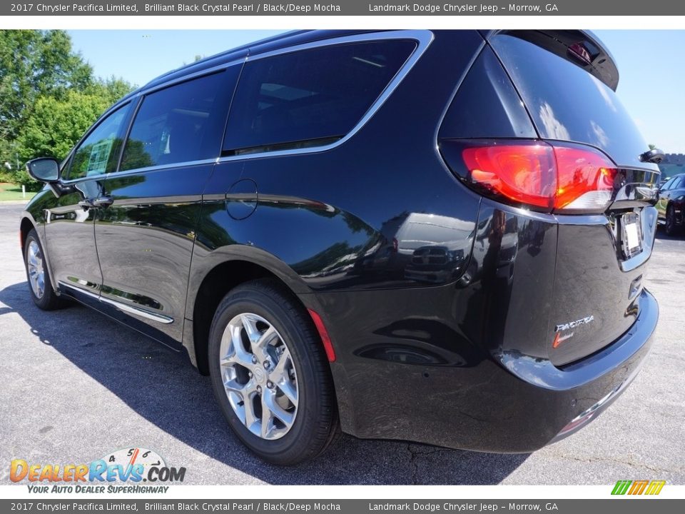 2017 Chrysler Pacifica Limited Brilliant Black Crystal Pearl / Black/Deep Mocha Photo #2