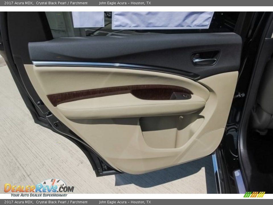 2017 Acura MDX Crystal Black Pearl / Parchment Photo #23