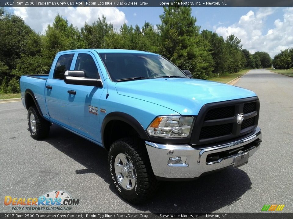2017 Ram 2500 Tradesman Crew Cab 4x4 Robin Egg Blue / Black/Diesel Gray Photo #4