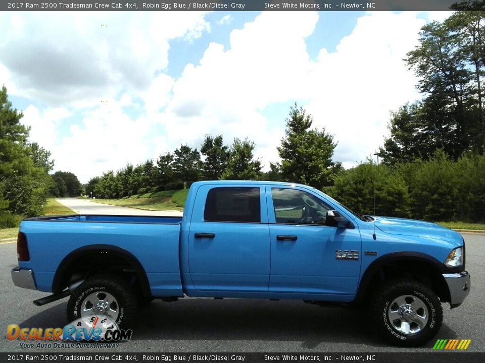 2017 Ram 2500 Tradesman Crew Cab 4x4 Robin Egg Blue / Black/Diesel Gray Photo #5