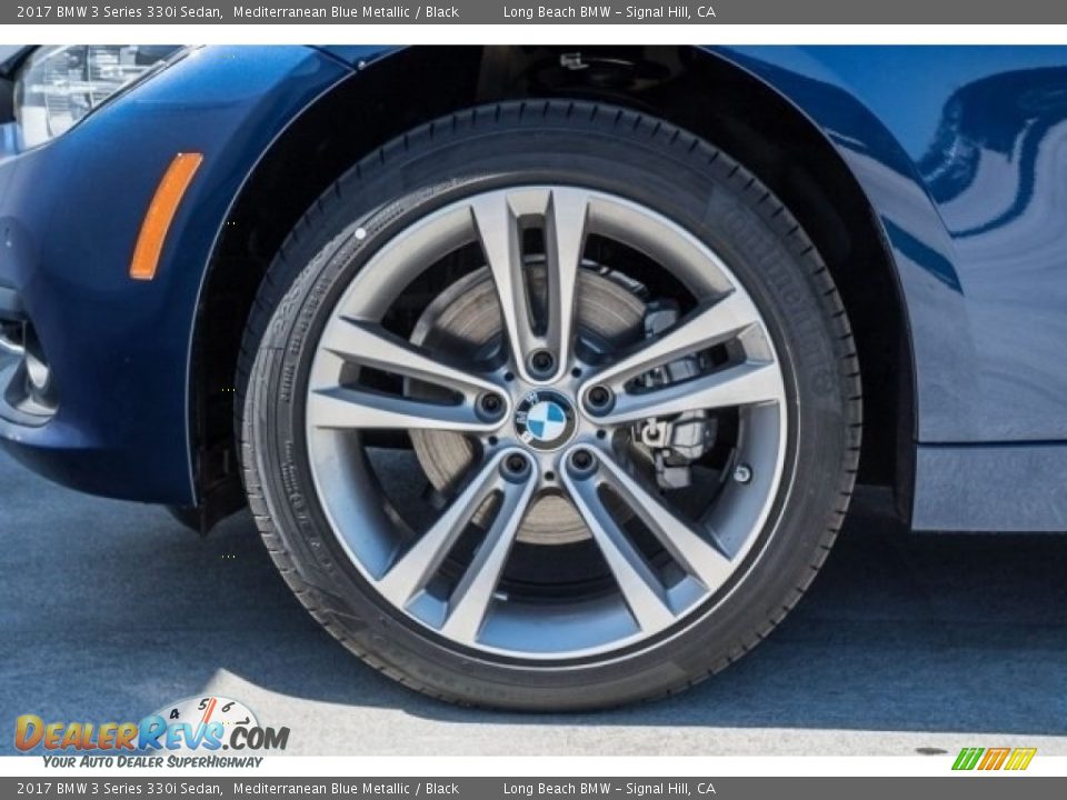 2017 BMW 3 Series 330i Sedan Mediterranean Blue Metallic / Black Photo #9