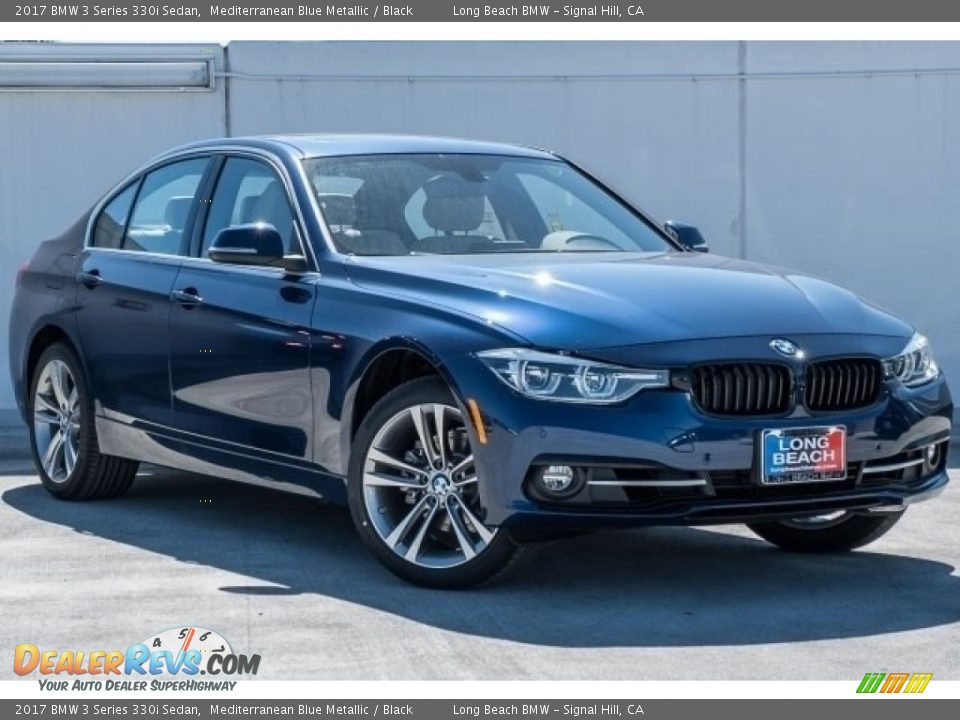 2017 BMW 3 Series 330i Sedan Mediterranean Blue Metallic / Black Photo #12