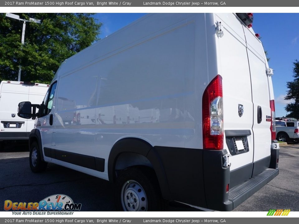2017 Ram ProMaster 1500 High Roof Cargo Van Bright White / Gray Photo #2