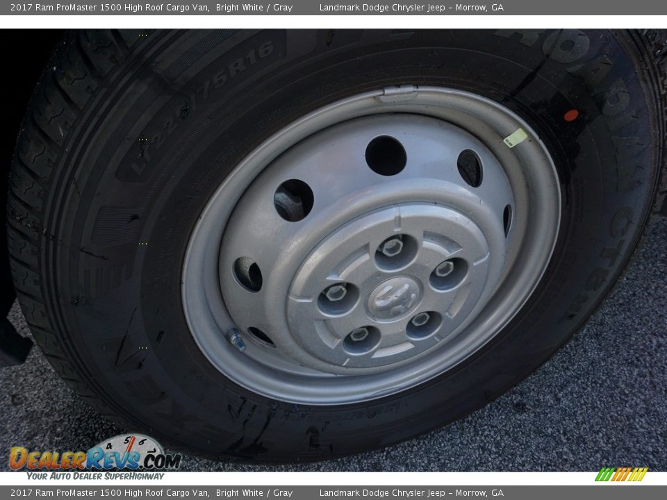 2017 Ram ProMaster 1500 High Roof Cargo Van Bright White / Gray Photo #5