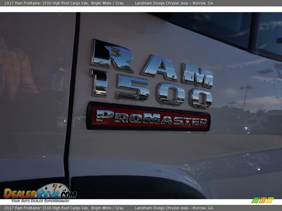 2017 Ram ProMaster 1500 High Roof Cargo Van Bright White / Gray Photo #6