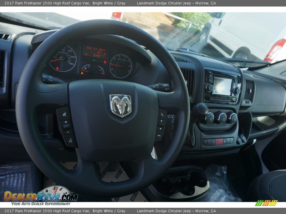 2017 Ram ProMaster 1500 High Roof Cargo Van Bright White / Gray Photo #8