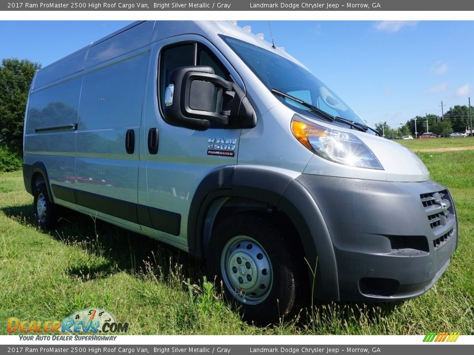2017 Ram ProMaster 2500 High Roof Cargo Van Bright Silver Metallic / Gray Photo #4