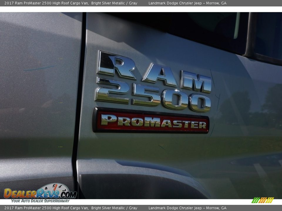 2017 Ram ProMaster 2500 High Roof Cargo Van Bright Silver Metallic / Gray Photo #6