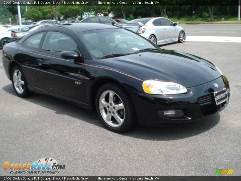 2002 Dodge Stratus R/T Coupe Black / Black/Light Gray Photo #6