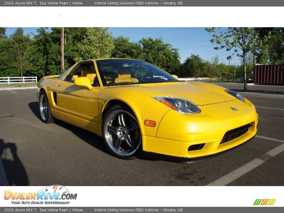 2003 Acura NSX T Spa Yellow Pearl / Yellow Photo #3