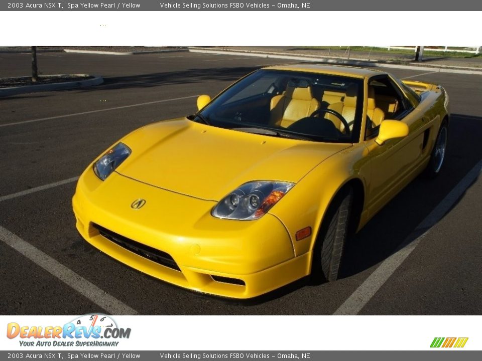 2003 Acura NSX T Spa Yellow Pearl / Yellow Photo #13