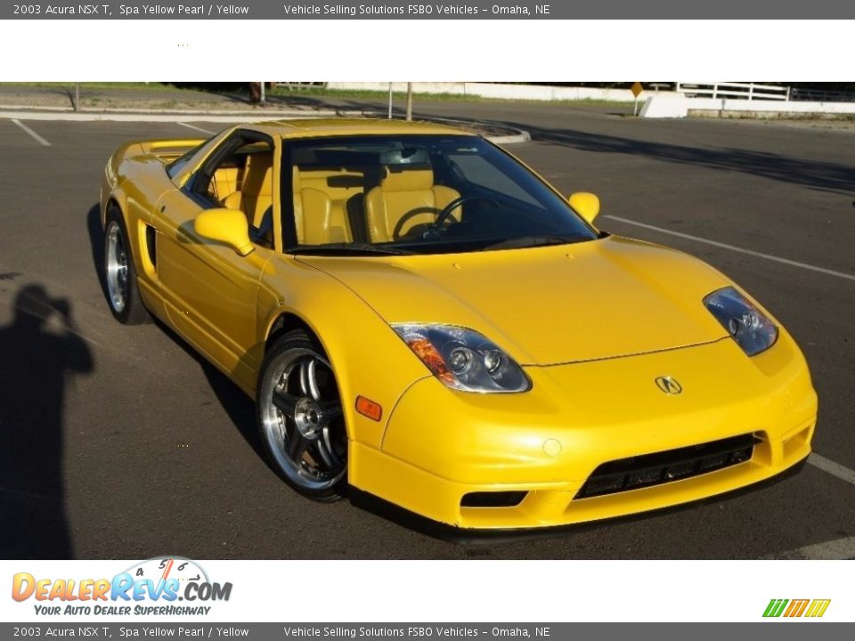2003 Acura NSX T Spa Yellow Pearl / Yellow Photo #14