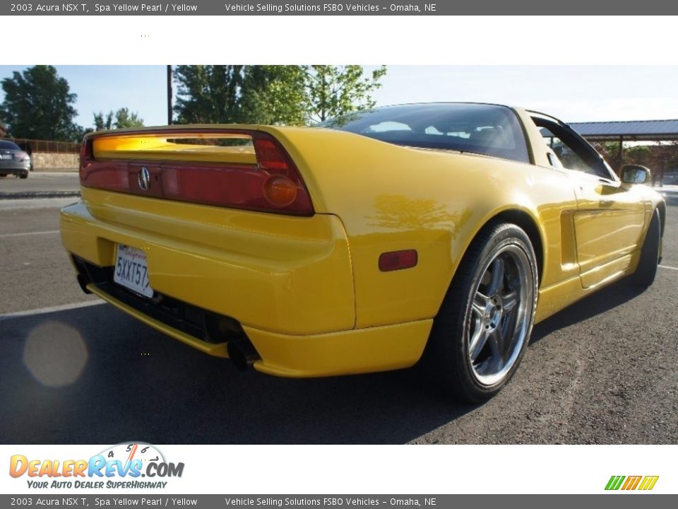 2003 Acura NSX T Spa Yellow Pearl / Yellow Photo #16