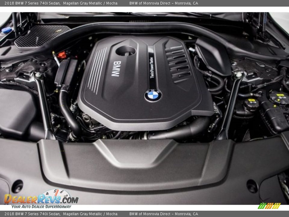 2018 BMW 7 Series 740i Sedan Magellan Gray Metallic / Mocha Photo #8
