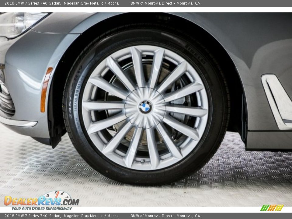 2018 BMW 7 Series 740i Sedan Magellan Gray Metallic / Mocha Photo #9