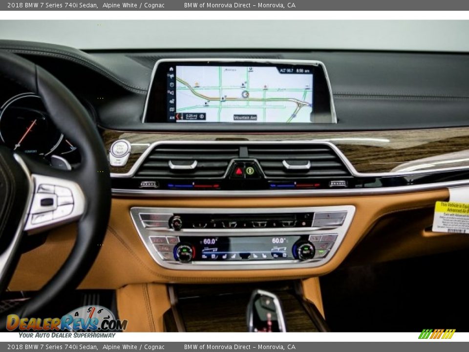 2018 BMW 7 Series 740i Sedan Alpine White / Cognac Photo #6