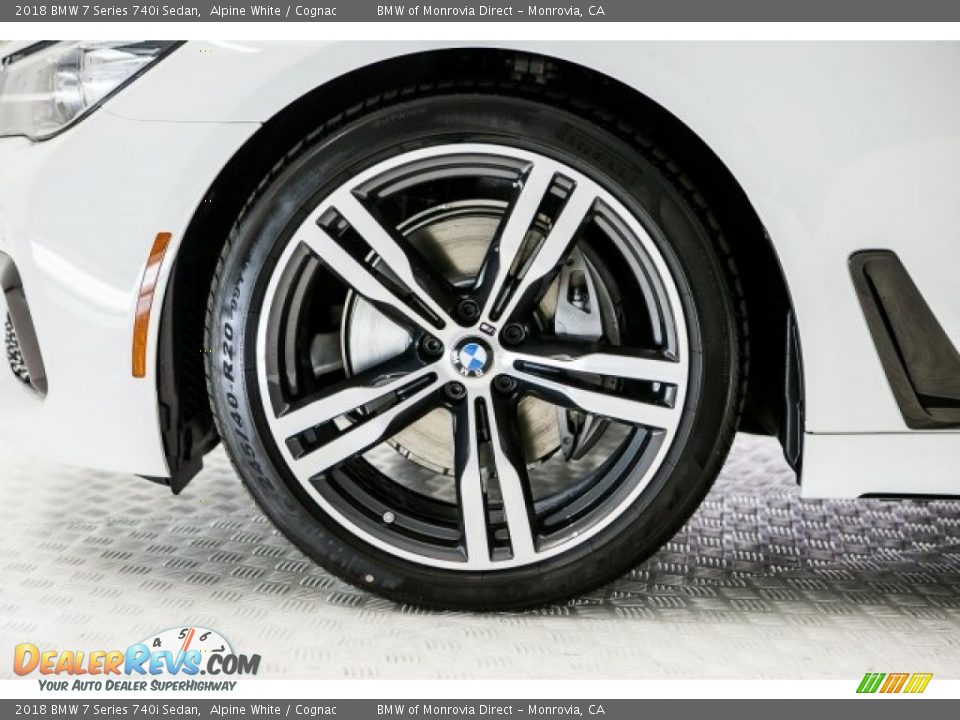 2018 BMW 7 Series 740i Sedan Alpine White / Cognac Photo #9