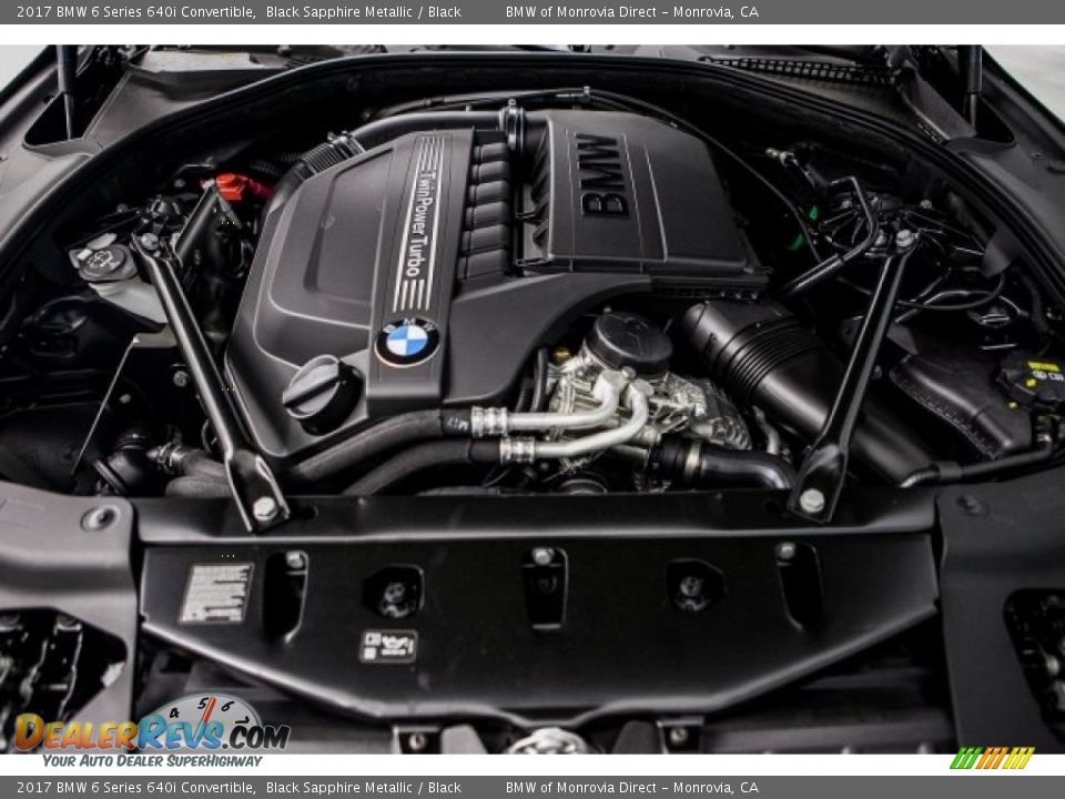 2017 BMW 6 Series 640i Convertible 3.0 Liter DI TwinPower Turbocharged DOHC 24-Valve VVT Inline 6 Cylinder Engine Photo #8