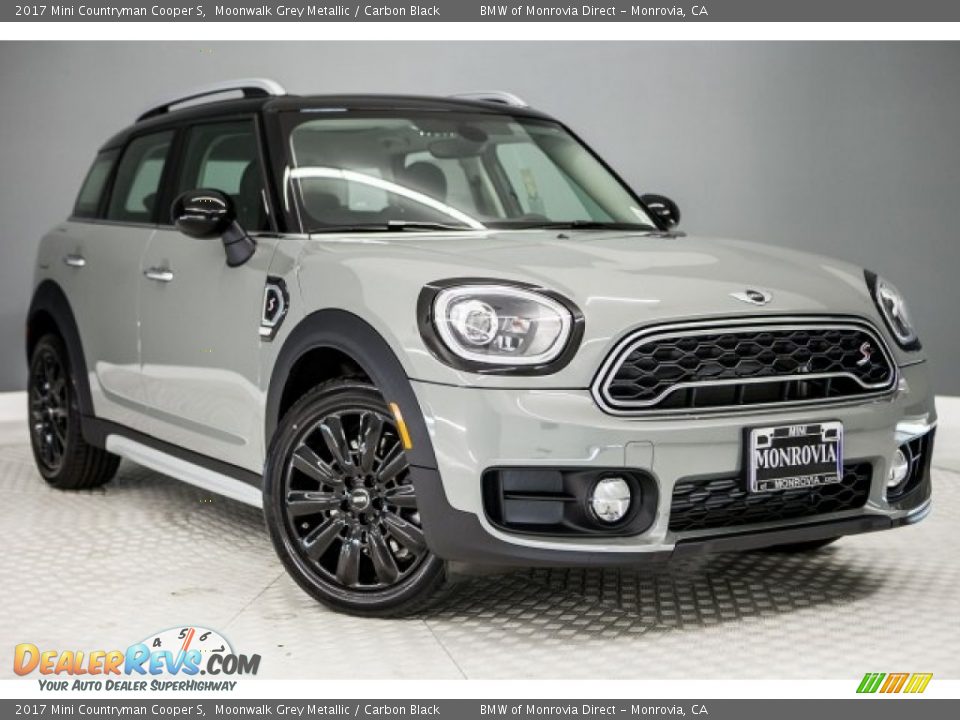2017 Mini Countryman Cooper S Moonwalk Grey Metallic / Carbon Black Photo #12
