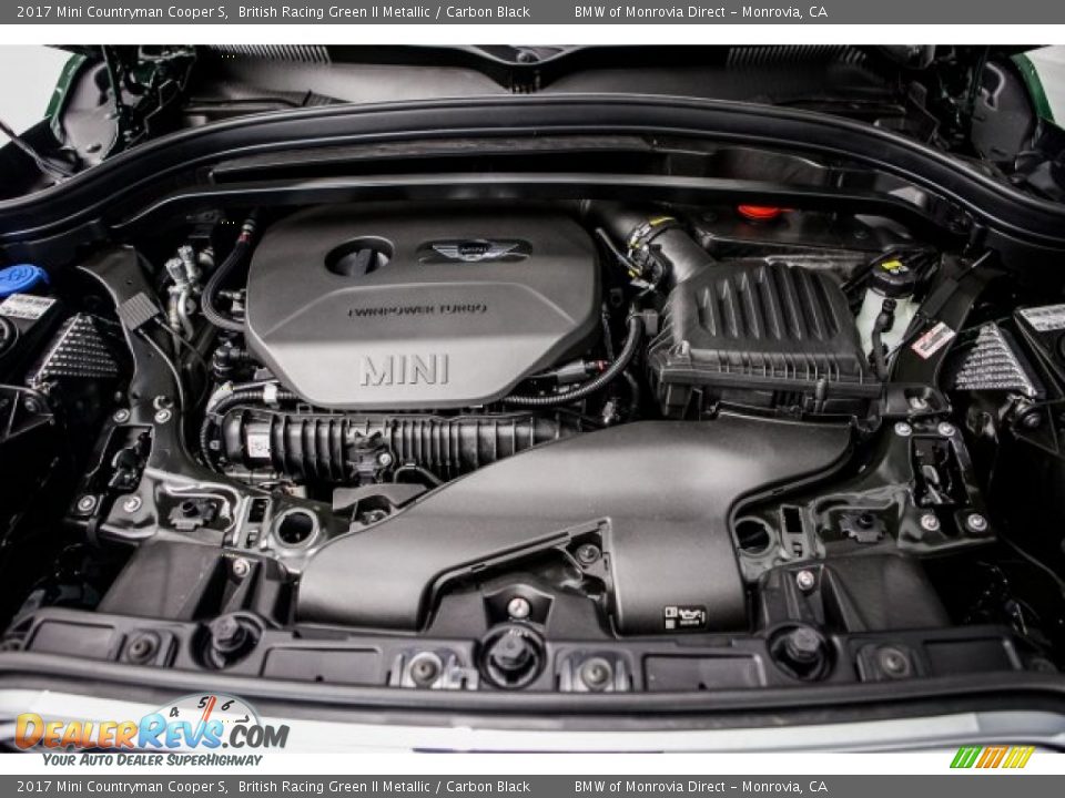 2017 Mini Countryman Cooper S British Racing Green II Metallic / Carbon Black Photo #8