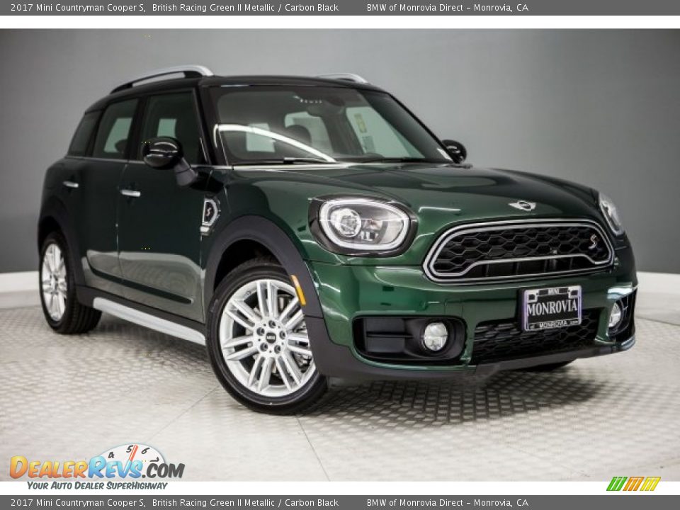 2017 Mini Countryman Cooper S British Racing Green II Metallic / Carbon Black Photo #12
