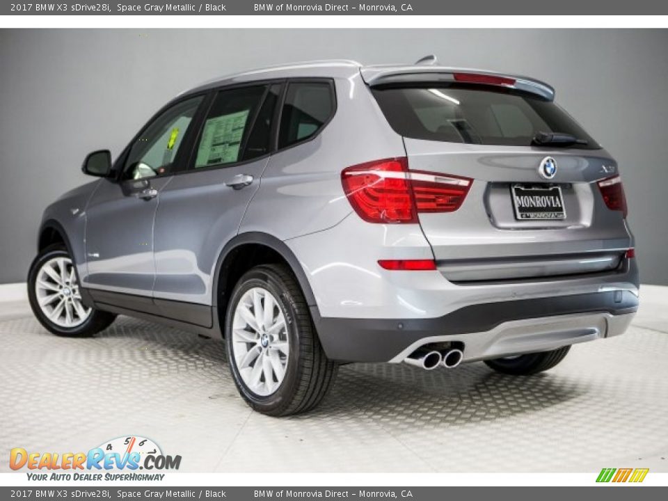 2017 BMW X3 sDrive28i Space Gray Metallic / Black Photo #3