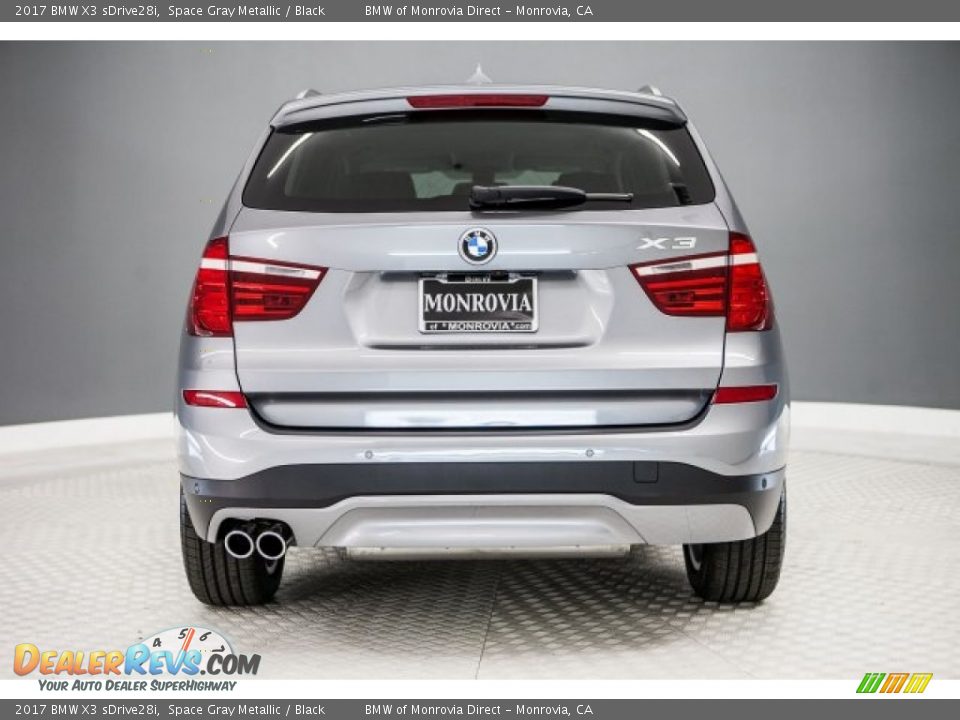 2017 BMW X3 sDrive28i Space Gray Metallic / Black Photo #4