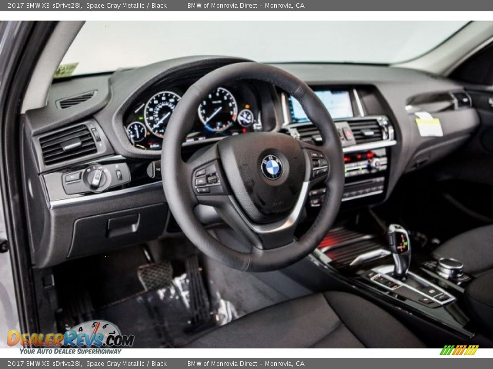 2017 BMW X3 sDrive28i Space Gray Metallic / Black Photo #5
