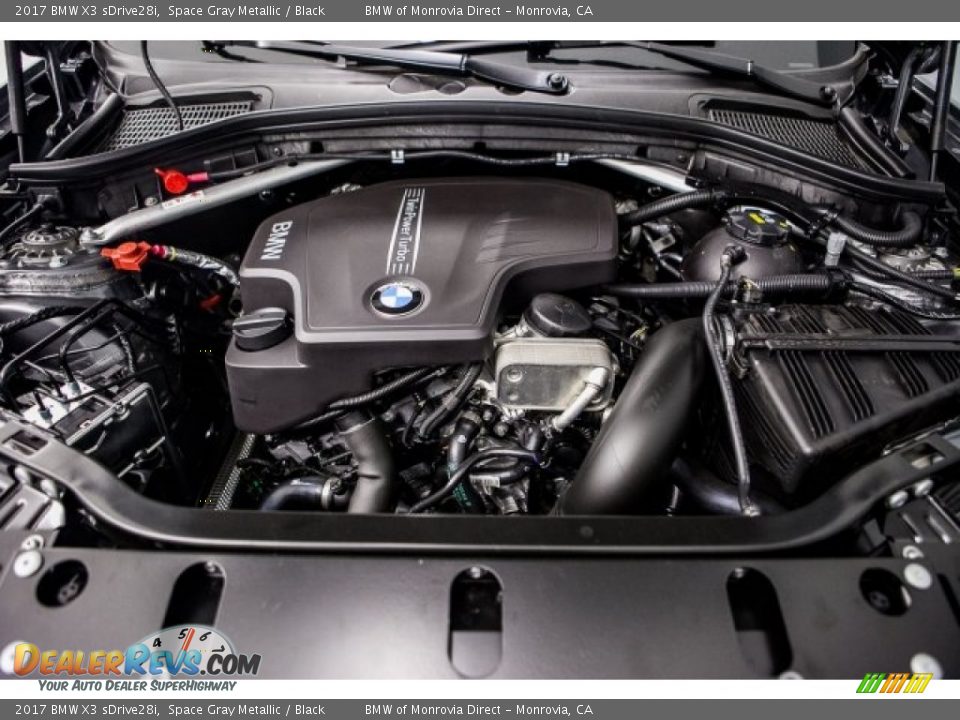 2017 BMW X3 sDrive28i Space Gray Metallic / Black Photo #8