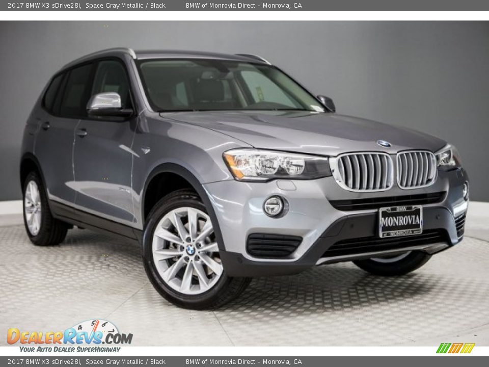 2017 BMW X3 sDrive28i Space Gray Metallic / Black Photo #12