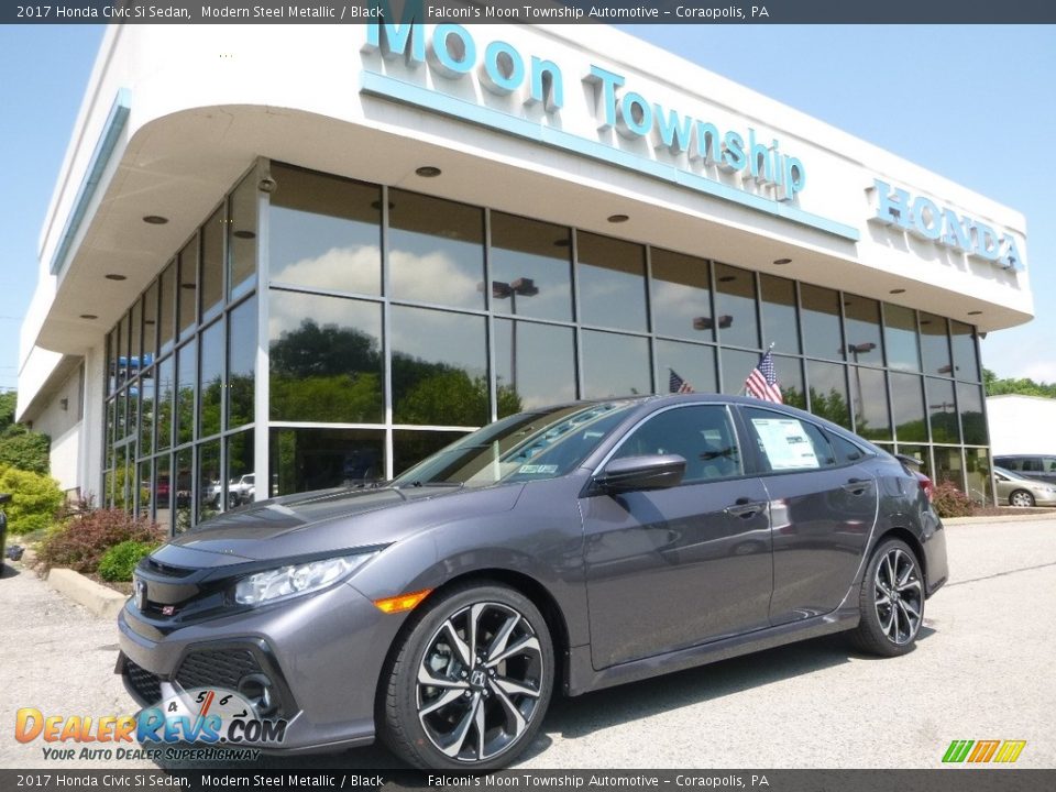 2017 Honda Civic Si Sedan Modern Steel Metallic / Black Photo #1