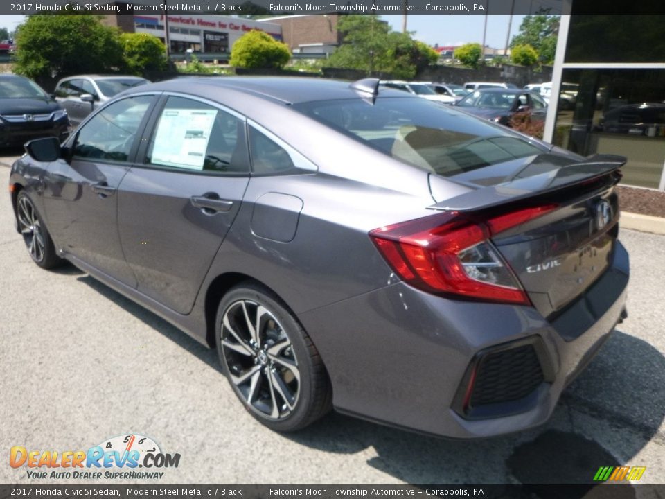 2017 Honda Civic Si Sedan Modern Steel Metallic / Black Photo #2