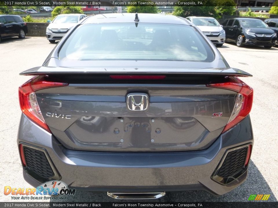 2017 Honda Civic Si Sedan Modern Steel Metallic / Black Photo #3