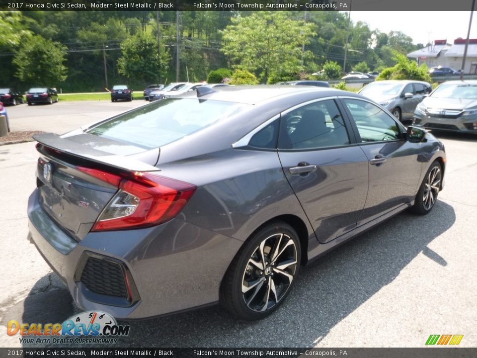 2017 Honda Civic Si Sedan Modern Steel Metallic / Black Photo #4