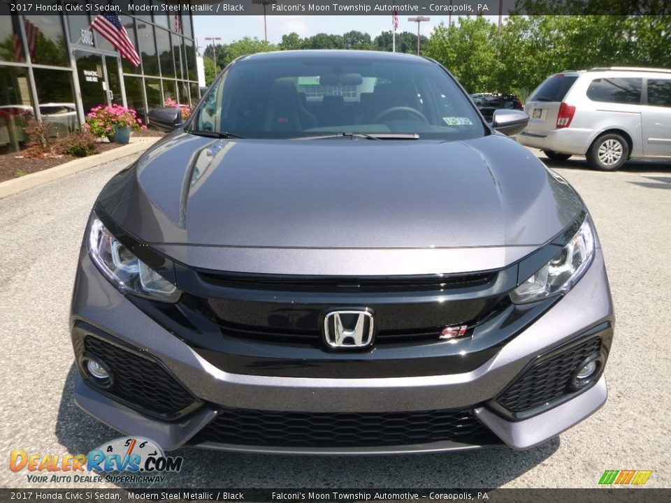 2017 Honda Civic Si Sedan Modern Steel Metallic / Black Photo #6