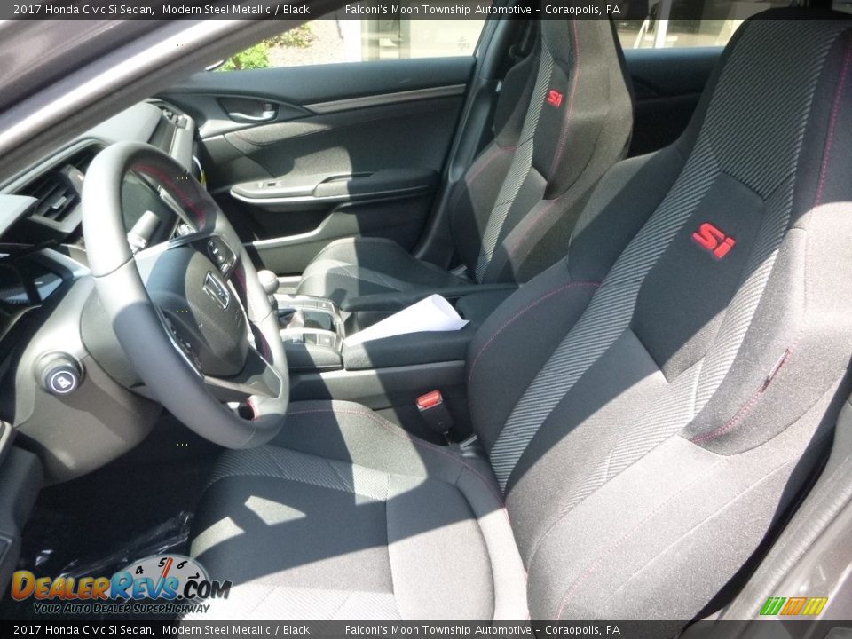 2017 Honda Civic Si Sedan Modern Steel Metallic / Black Photo #8