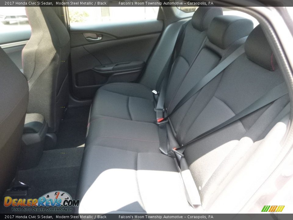 2017 Honda Civic Si Sedan Modern Steel Metallic / Black Photo #9