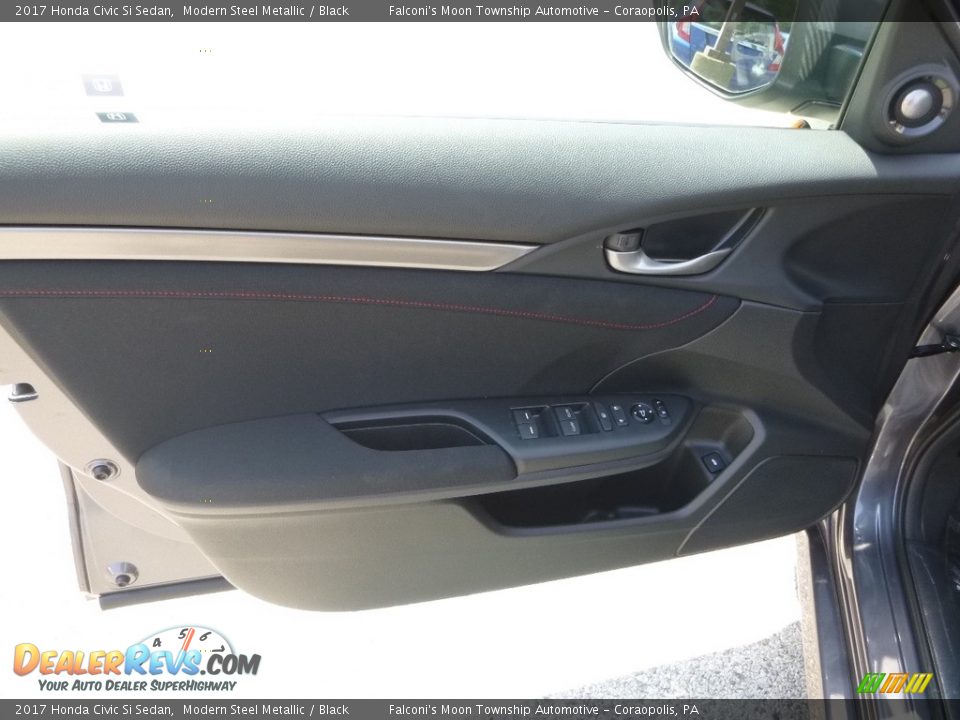 2017 Honda Civic Si Sedan Modern Steel Metallic / Black Photo #11