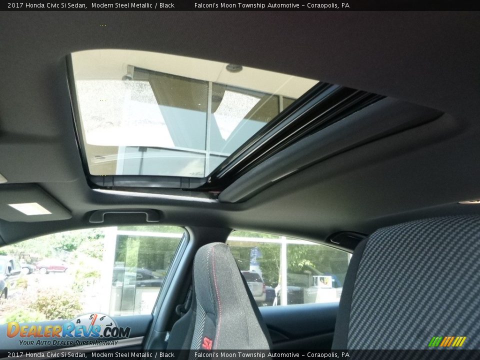 2017 Honda Civic Si Sedan Modern Steel Metallic / Black Photo #13