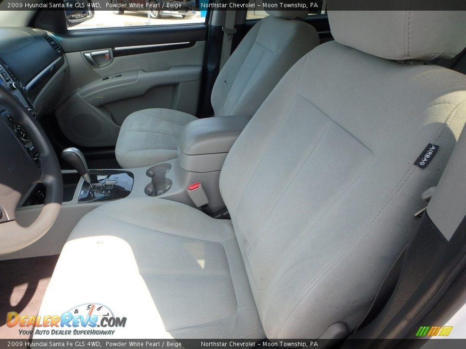 2009 Hyundai Santa Fe GLS 4WD Powder White Pearl / Beige Photo #20