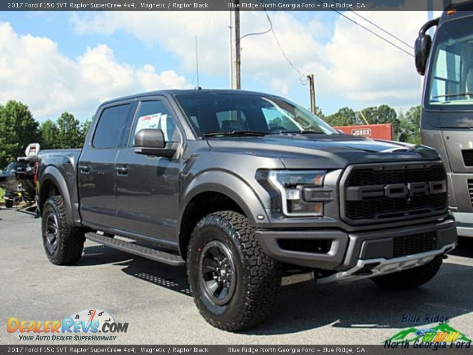 2017 Ford F150 SVT Raptor SuperCrew 4x4 Magnetic / Raptor Black Photo #7